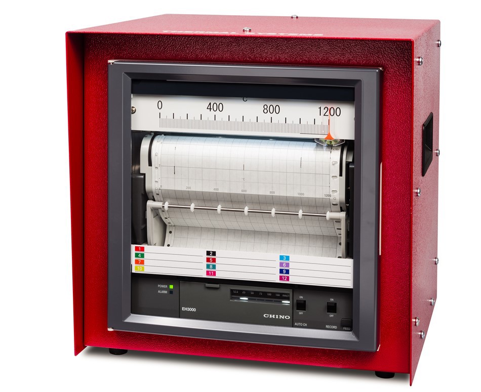 300010 12 Pt Chino Eh3127 001 Analogue Chart Recorder Red 2